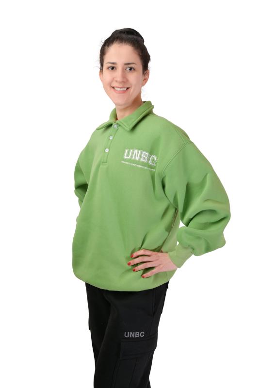 Sweatshirt UNBC Button Up Boyfriend
