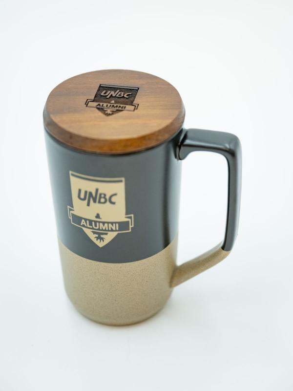 Mug Tahoe Tea & Coffee Ceramic Mug With Wood Lid Alumni 16oz